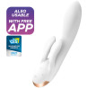Satisfyer - Application Vibrateur Double Flex Blanc